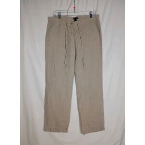 Vintage GAP Tan  Linen pants Womens Size 6 Straight Leg